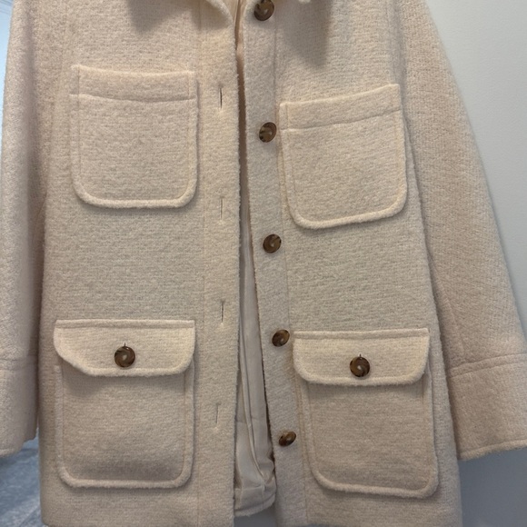Sezane Paola Coat in ecru size 36 - Picture 7 of 9